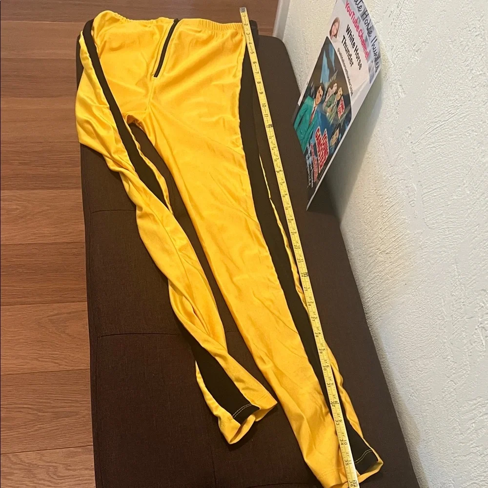 #1659** Yellow "Kill Bill" Track Suit Jacket and Pants - Picture 7 of 13